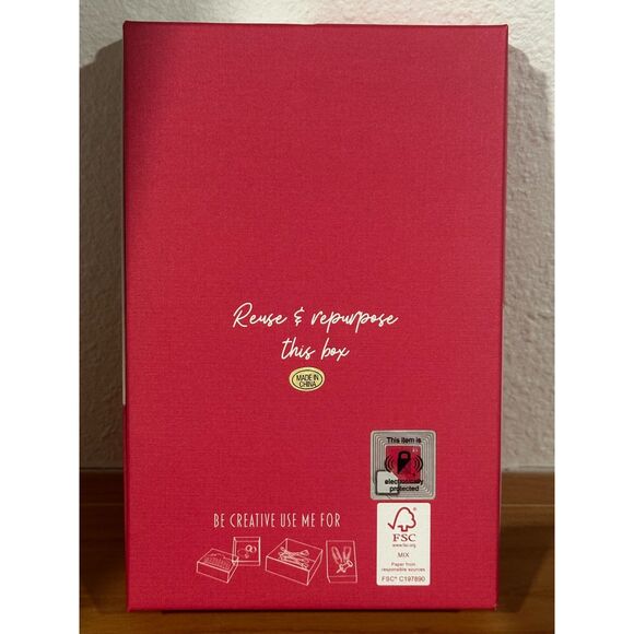 Betsey Johnson Valentine Crystal Pen & Notebook Bag Charm NWT - Picture 4 of 5